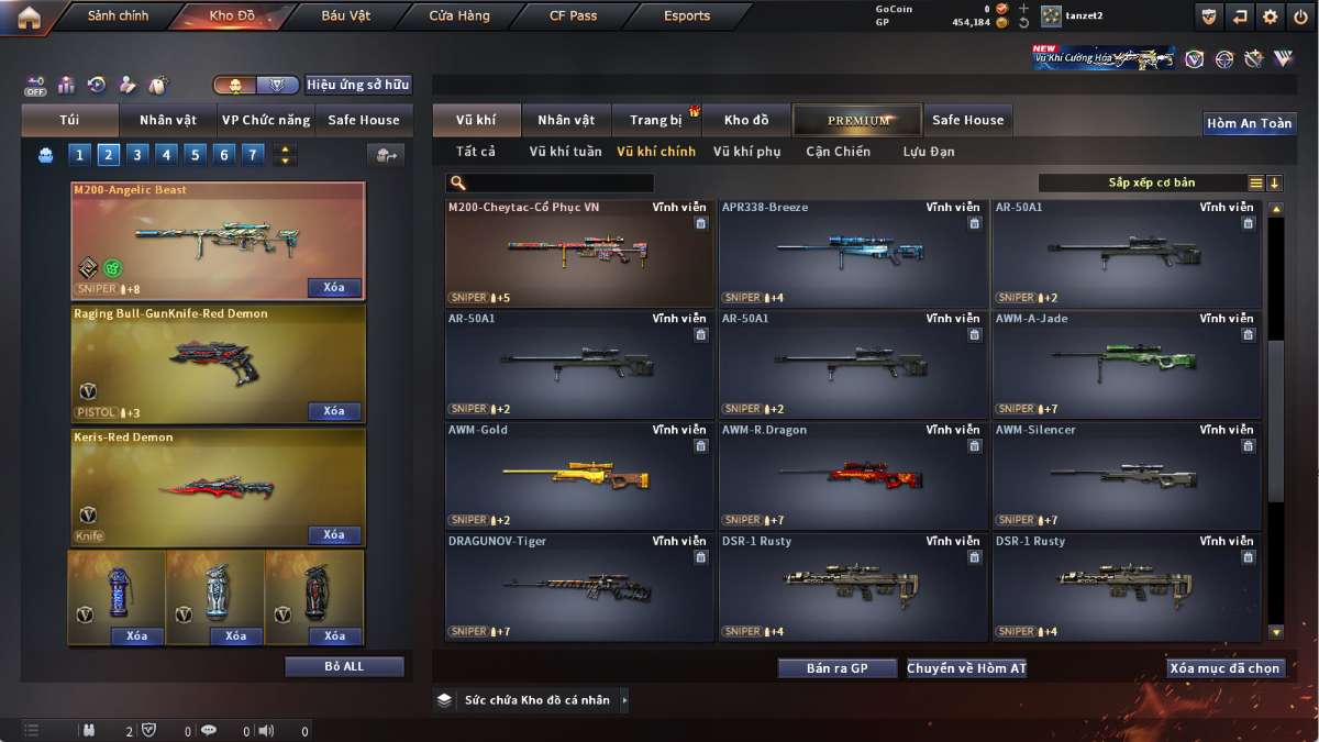 shop acc cf uy tin gia re